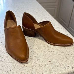 New Madewell light brown leather d’Orsay ladies shoes 9.5 med